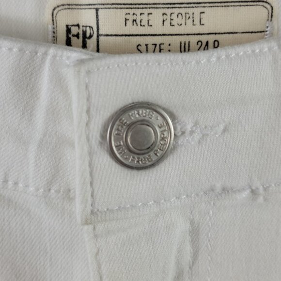FREE PEOPLE Del Wray Step Hem Skinny Jeans Sz 24 - Picture 9 of 9